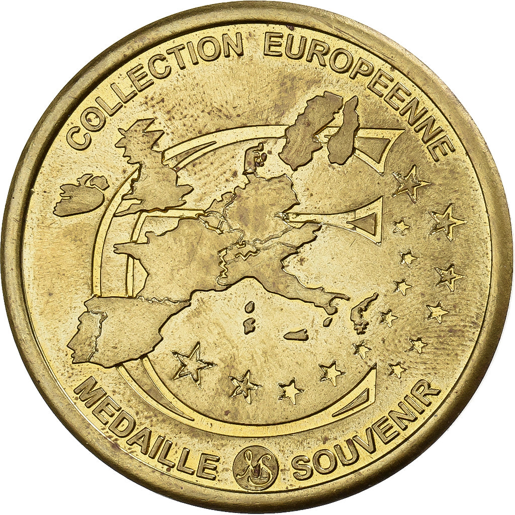 França, medalha, Cordes sur Ciel - cité médiévale, Cuproníquel Alumínio