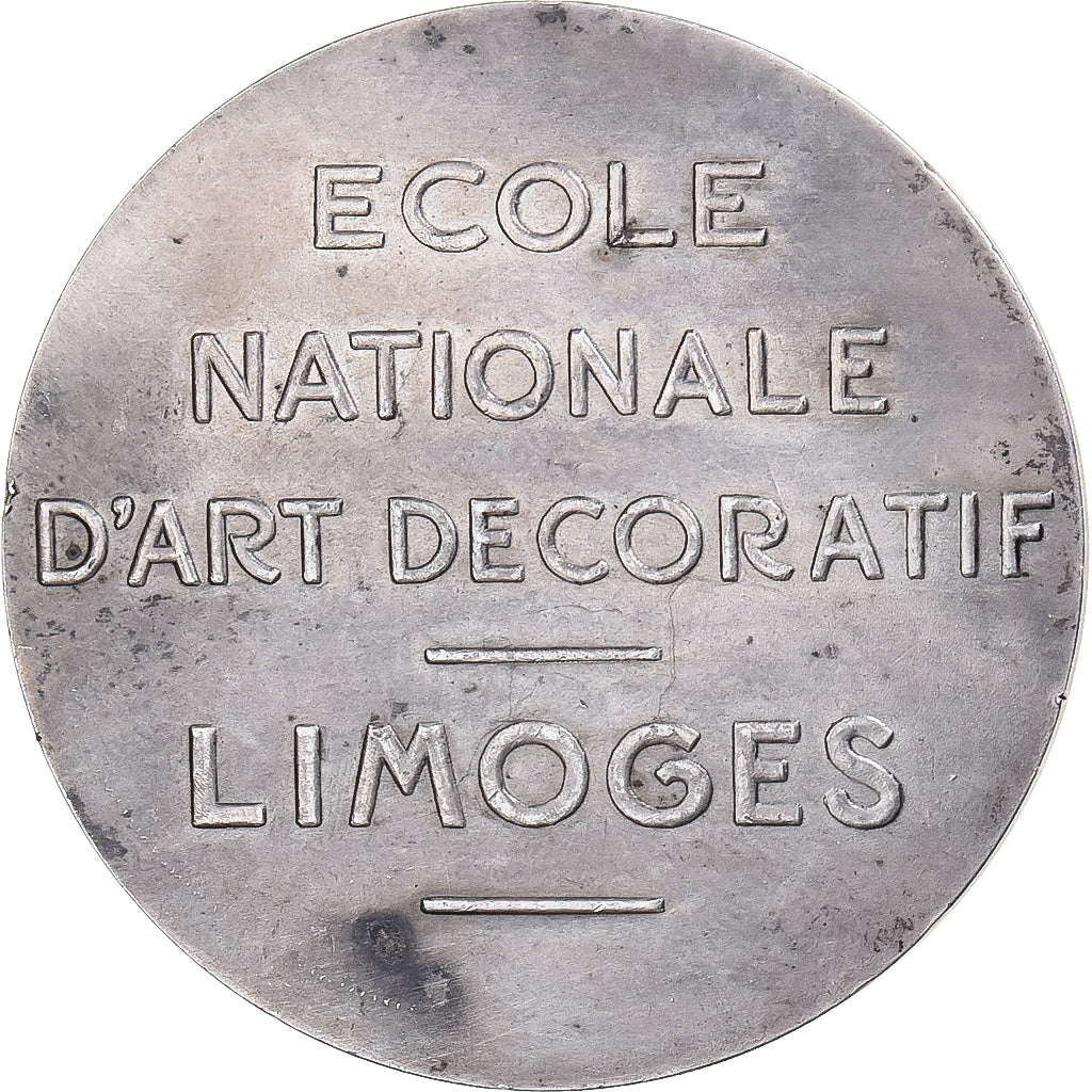 France, Médaille, Ecole Nationale d'Art Décoratif, Limoges, Argent, TTB+