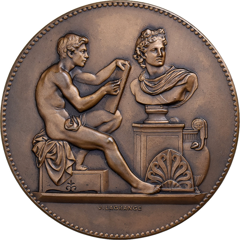 Francja, medal, Ecole des Beaux-Arts de Nantes, 1924, Brązowy, Lagrange