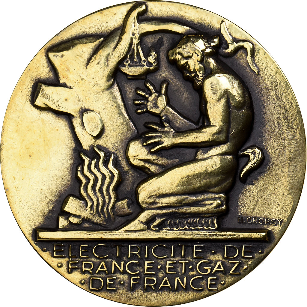 Francja, medal, Électricité de France et gaz de France, Brązowy, Dropsy