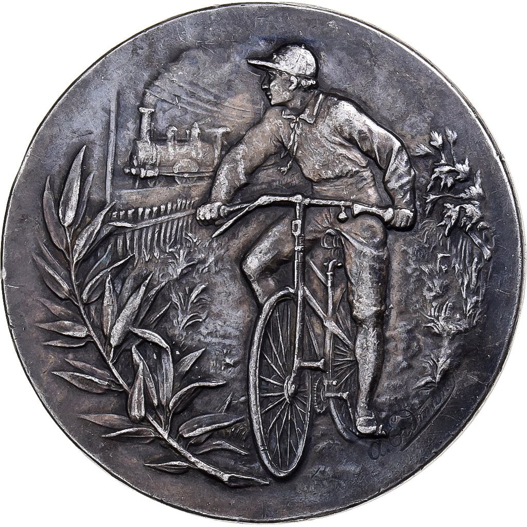 France, Médaille, Cycles Peugeot, Dijon, Argent, TTB, Erdmann