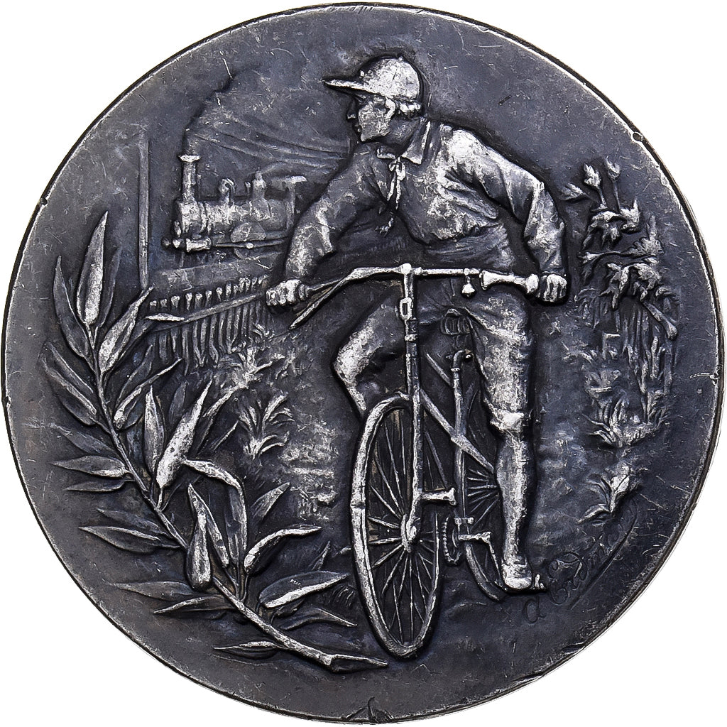 Frankreich, Medaille, Course Vélocipèdes, Silber, Erdmann, SS