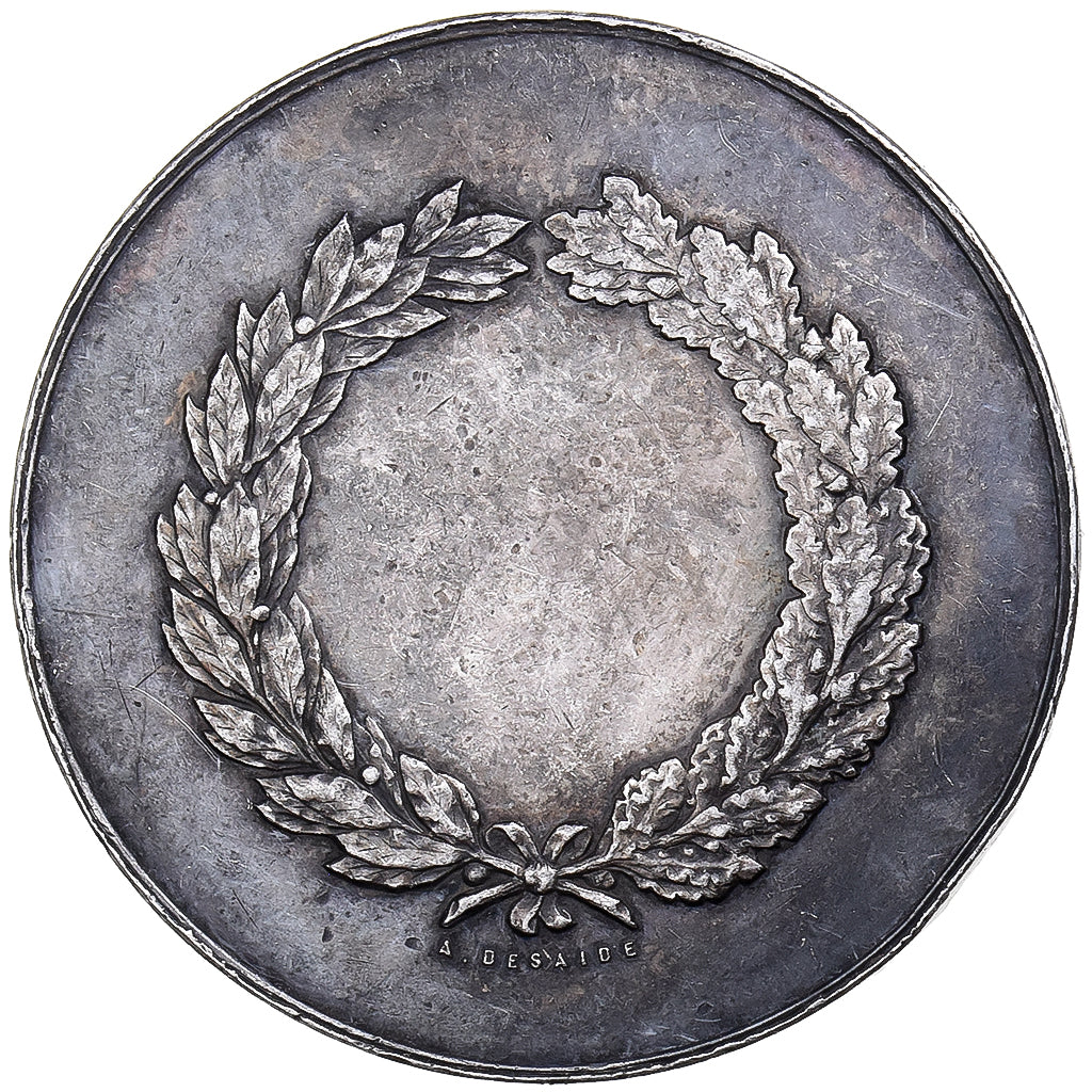 France, Médaille, Course Vélocipèdes, Argent, TTB, Desaide