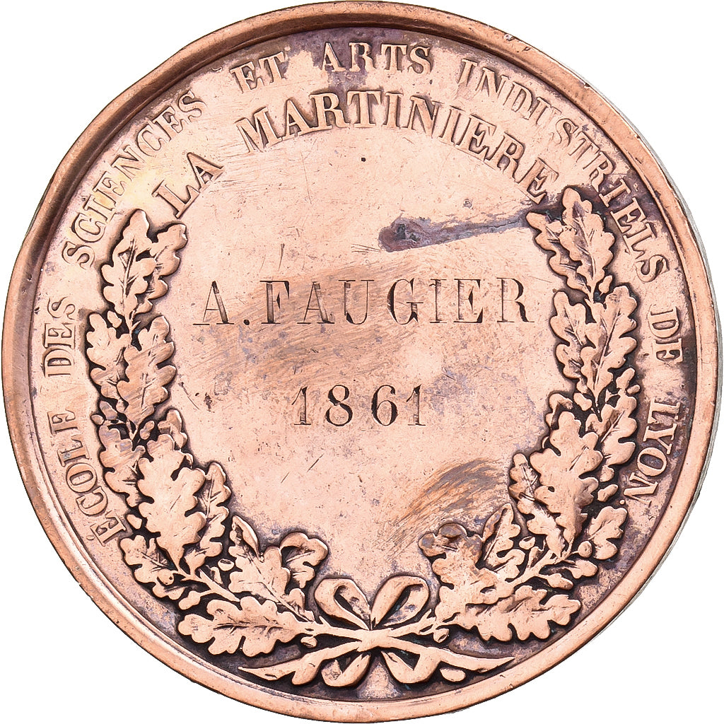 France, Medal, Deuxième République, Major Martin, Ecole de la Martinière