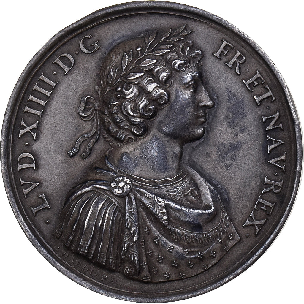 France, Medal, Paix des Pyrénées, Silver, Hardi, Restrike, AU(50-53)
