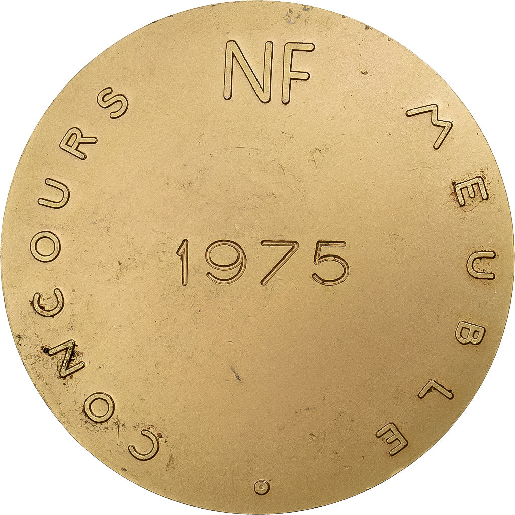 France, Medal, Concours Meuble, Qualité Meuble, 1975, Bronze, AU(55-58)