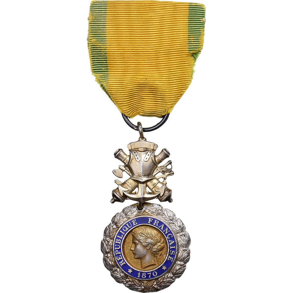 France, Troisième République, Valeur et Discipline, Médaille, 1870, Très bon