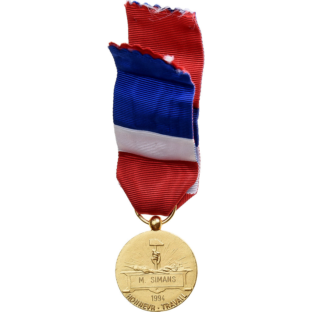 France, Honneur-Travail, République Française, Medal, 1994, Excellent Quality