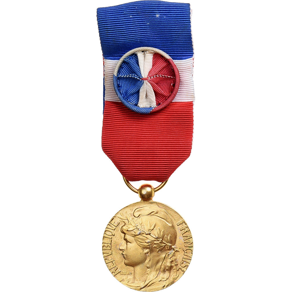 França, Honneur-Travail, République Française, medalha, 1990, Qualidade Muito