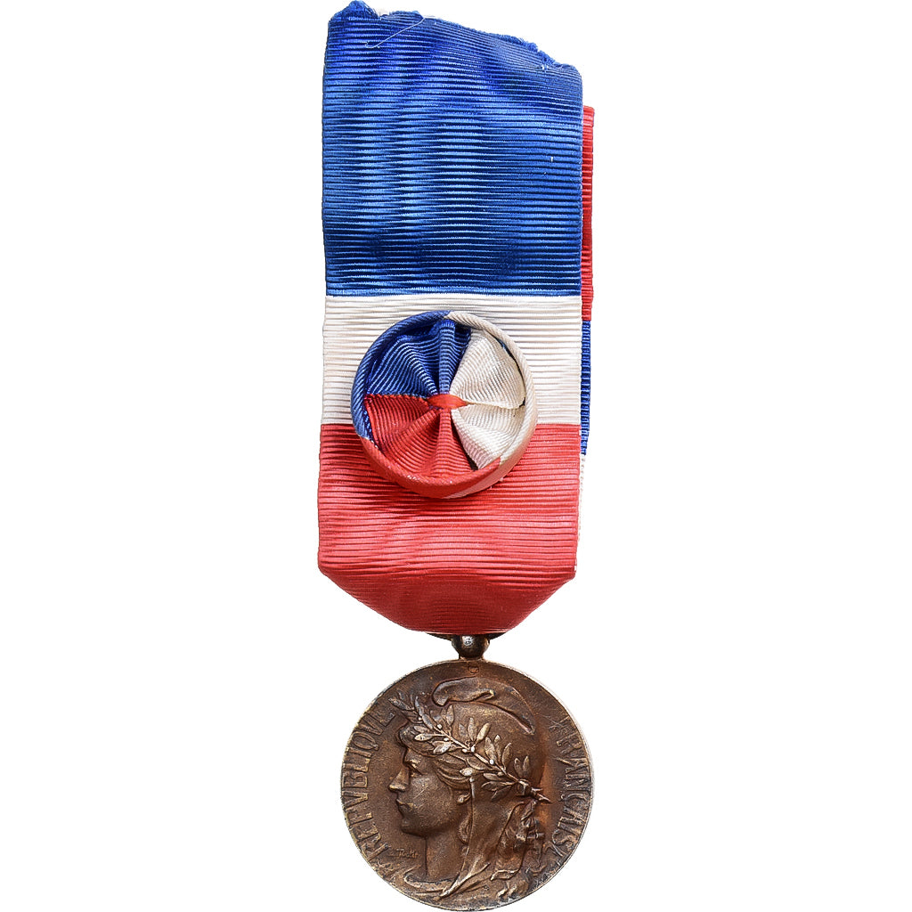 Francia, Honneur-Travail, République Française, medalla, Muy buen estado