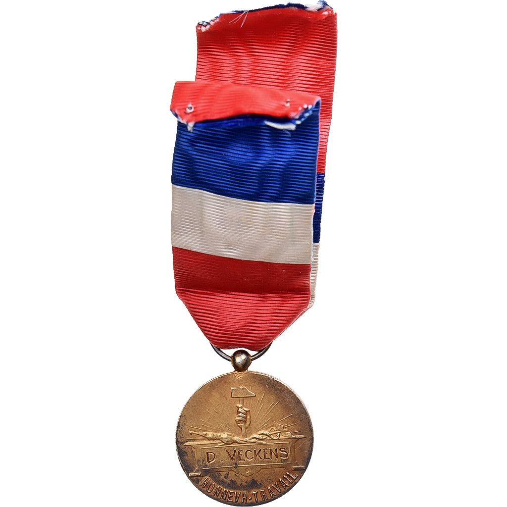 Francia, Honneur-Travail, République Française, medalla, Muy buen estado