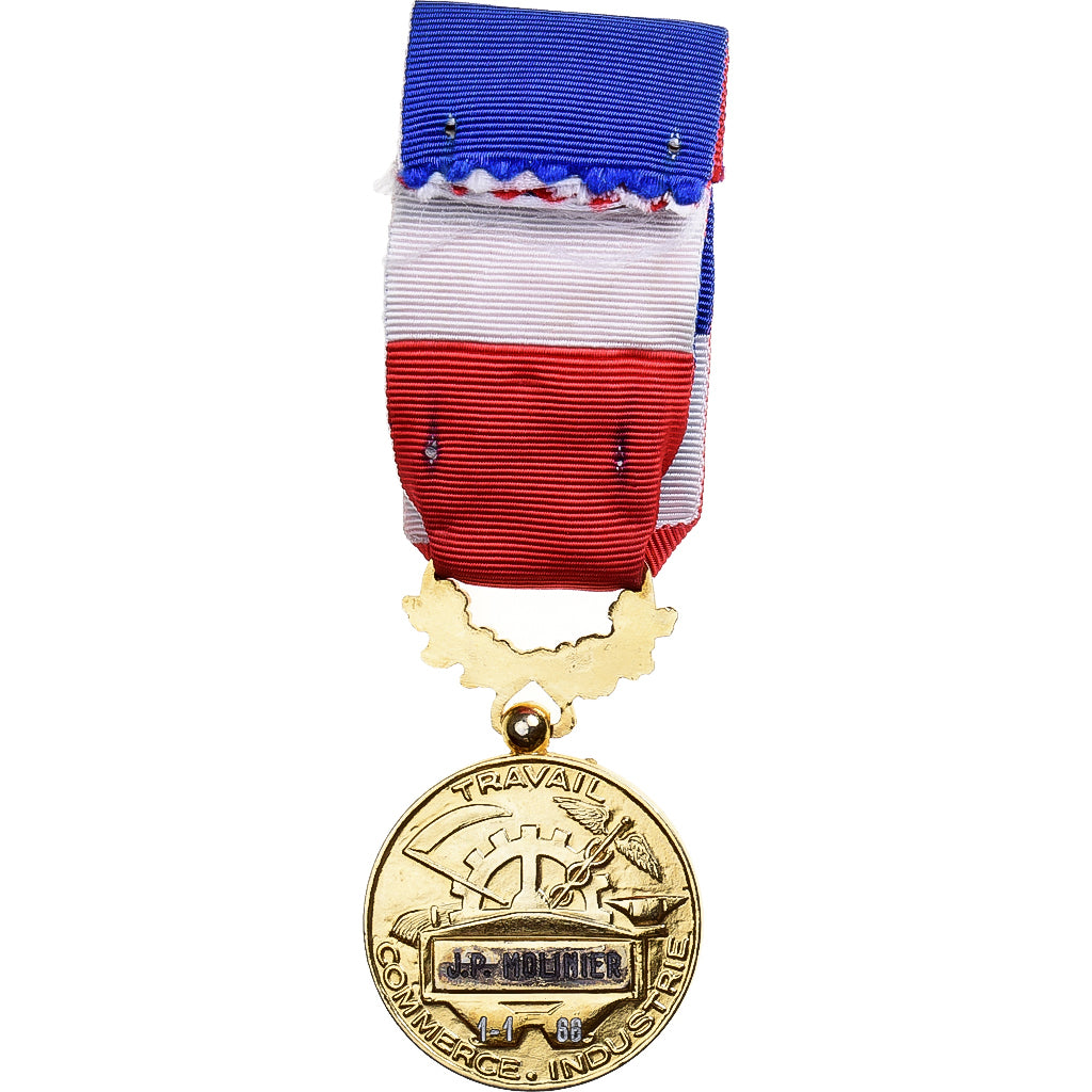 France, Honneur et Travail, Commerce et Industrie, Medal, 1988, Excellent