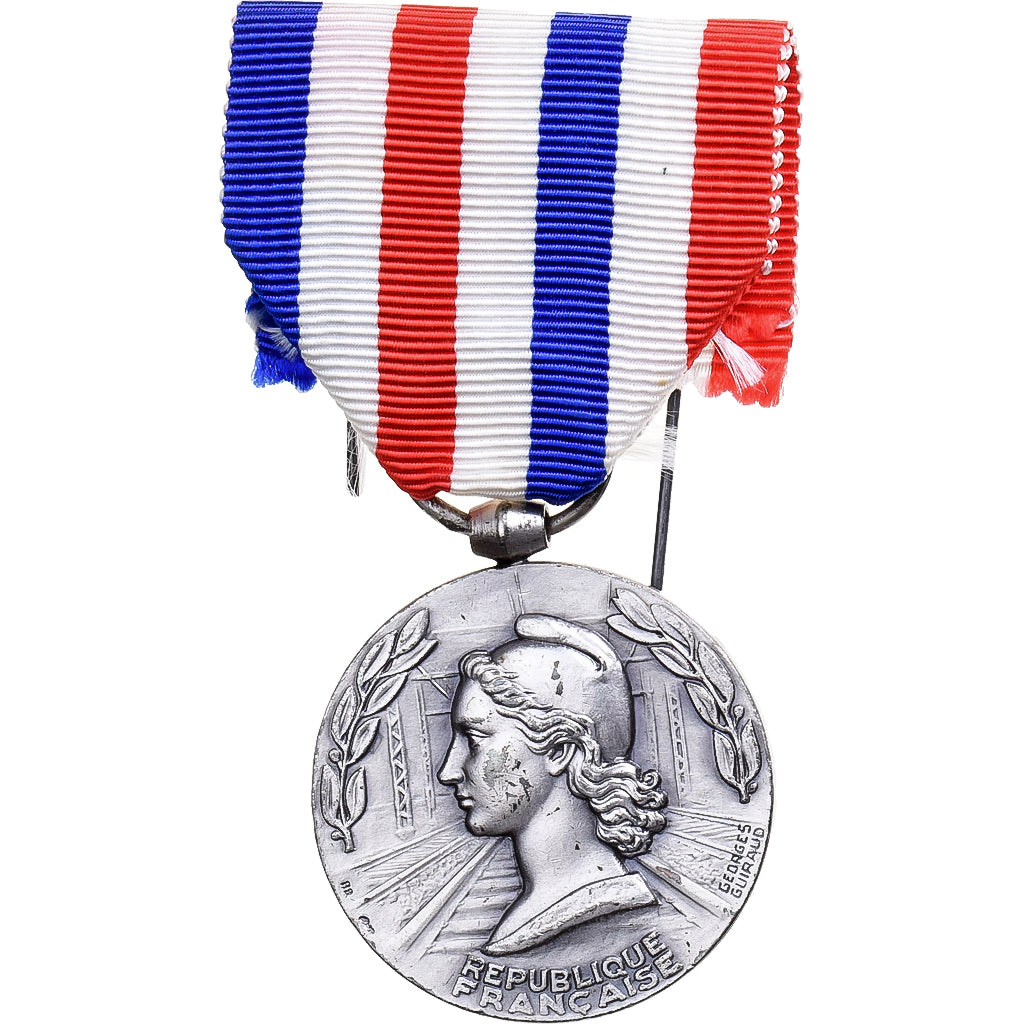 Francja, Honneur des Chemins de Fer, medal, 1971, Doskonała jakość, Guiraud