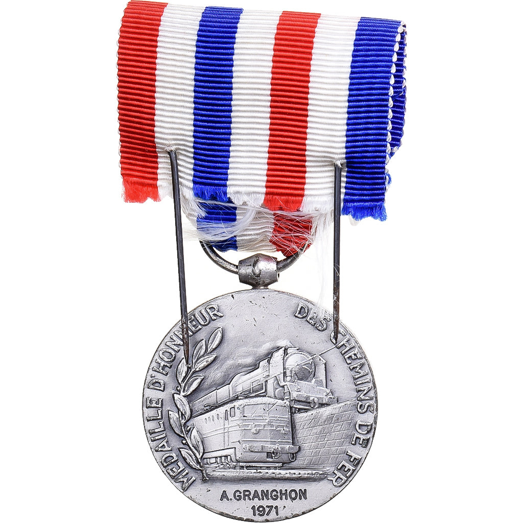 Francja, Honneur des Chemins de Fer, medal, 1971, Doskonała jakość, Guiraud