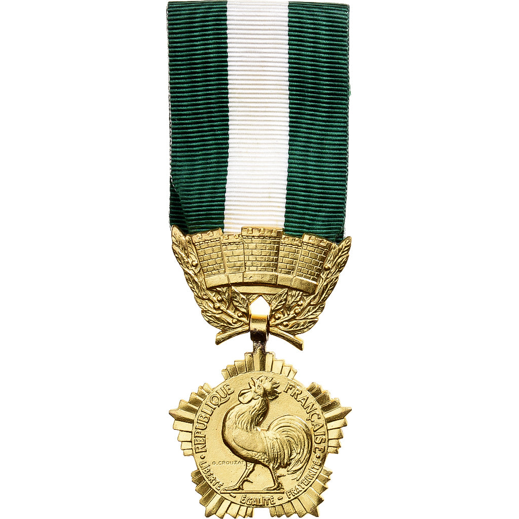 Frankrijk, Collectivités locales, Medaille, Excellent Quality, Crouzat, Gilt