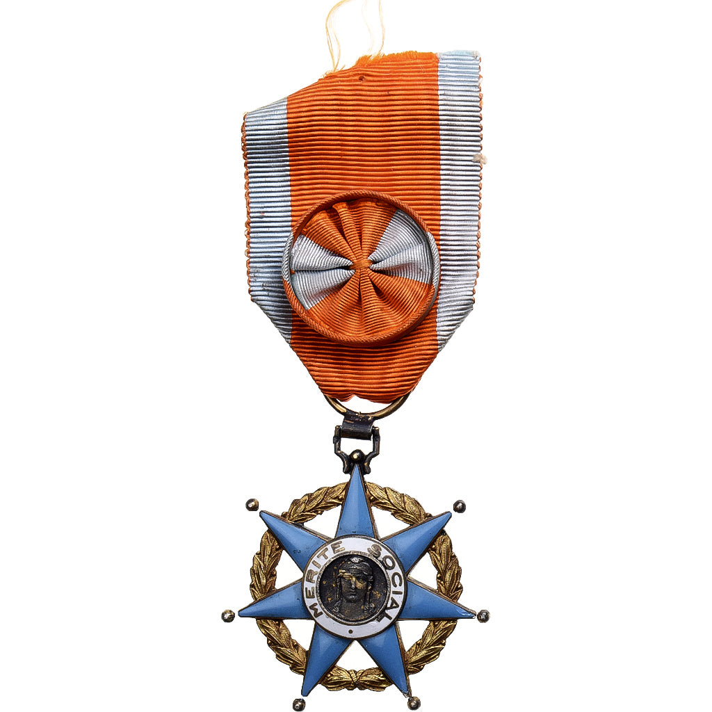 France, Mérite Social, Ministère du Travail, Officier, Medal, Very Good