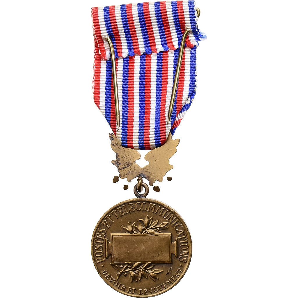 France, Honneur des Postes et Télégraphes, Medal, Excellent Quality, Tasset