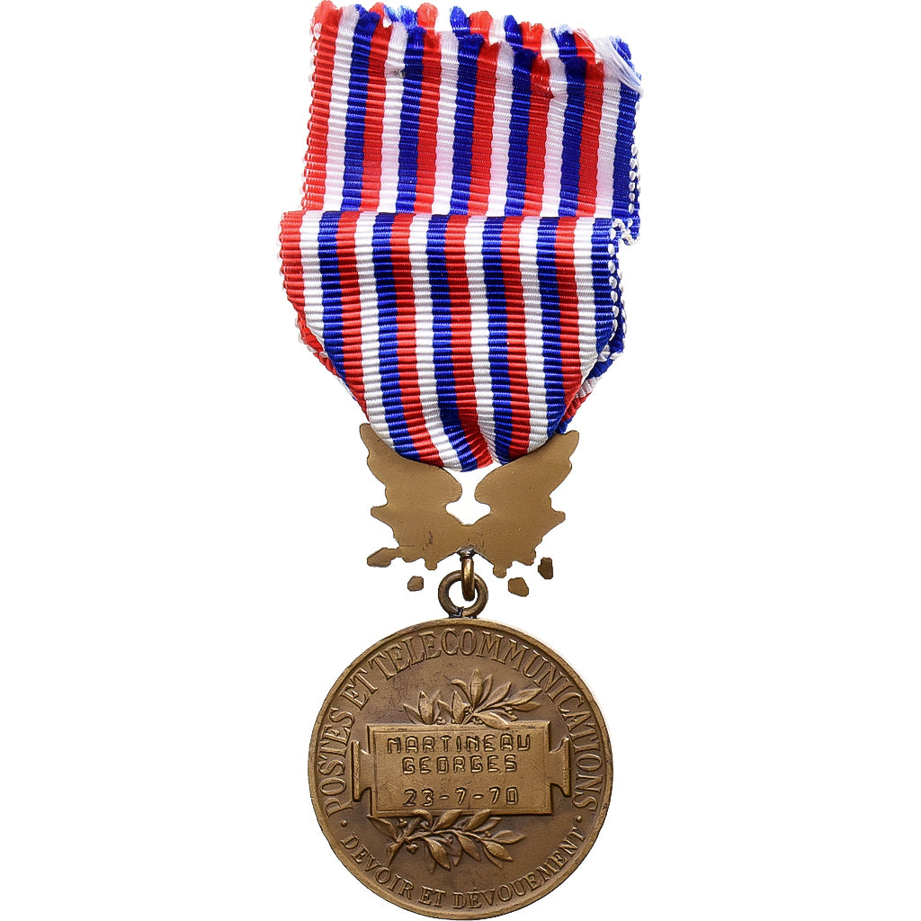 France, Honneur des Postes et Télégraphes, Medal, 1970, Excellent Quality