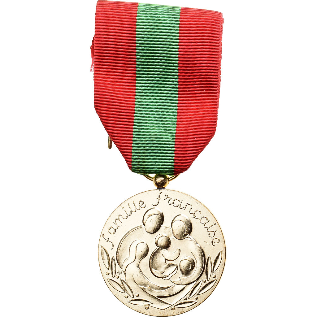 França, Famille Française, medalha, Qualidade Excelente, Bronze Dourado, 33