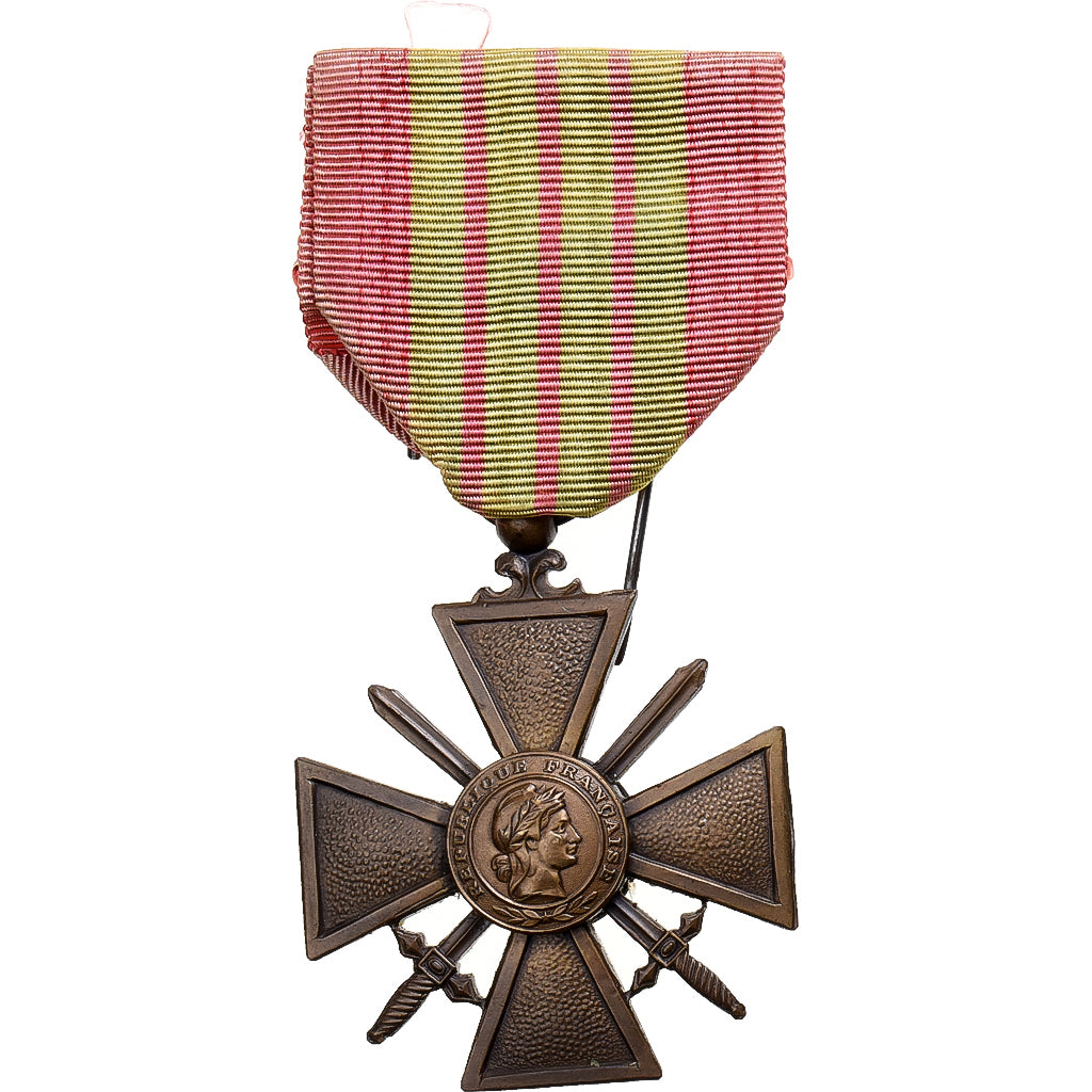 Francia, Croix de Guerre, medaglia, 1939, Ottima qualità, Bronzo, 36