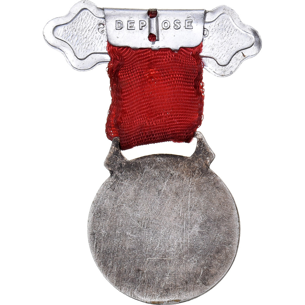France, Medal, Oeuvre des Pupilles des Sapeurs Pompiers Français, Silvered