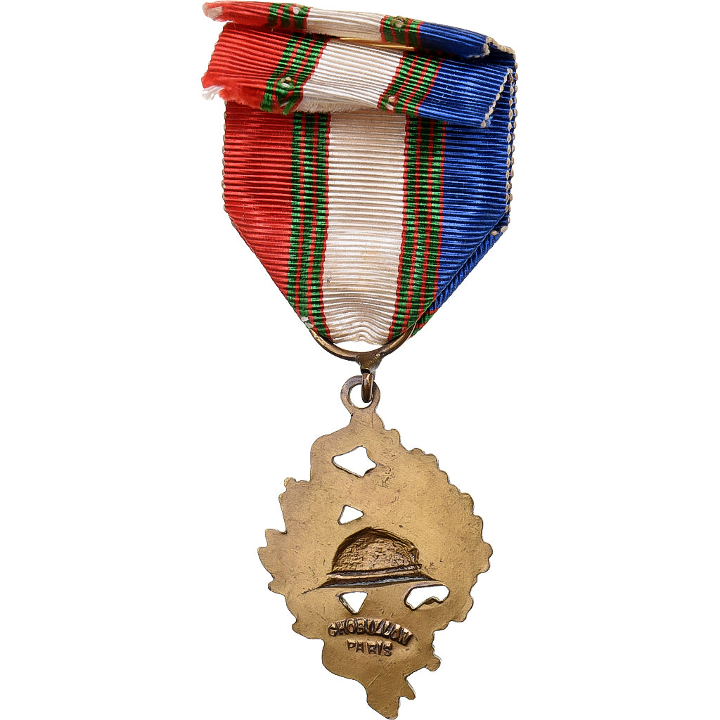 França, Mérite UNC, Droits des Combattants, medalha, Qualidade Muito Boa