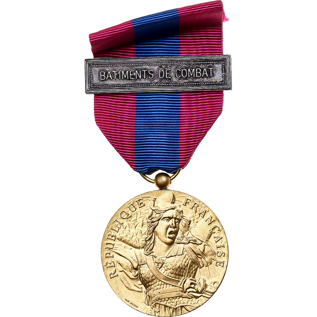 Francja, Armée Nation, Bâtiments de Combat, medal, Doskonała jakość