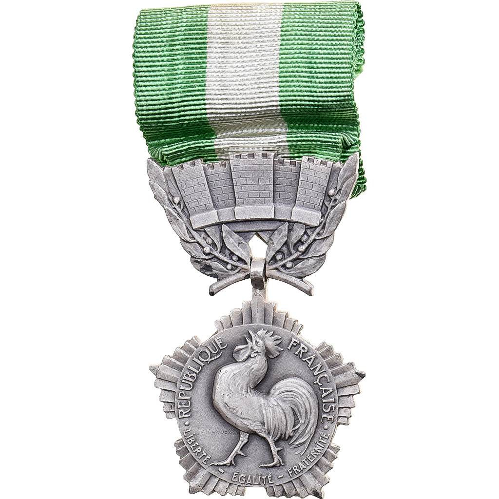Francja, Collectivités locales, medal, Doskonała jakość, Crouzat, Srebro, 60