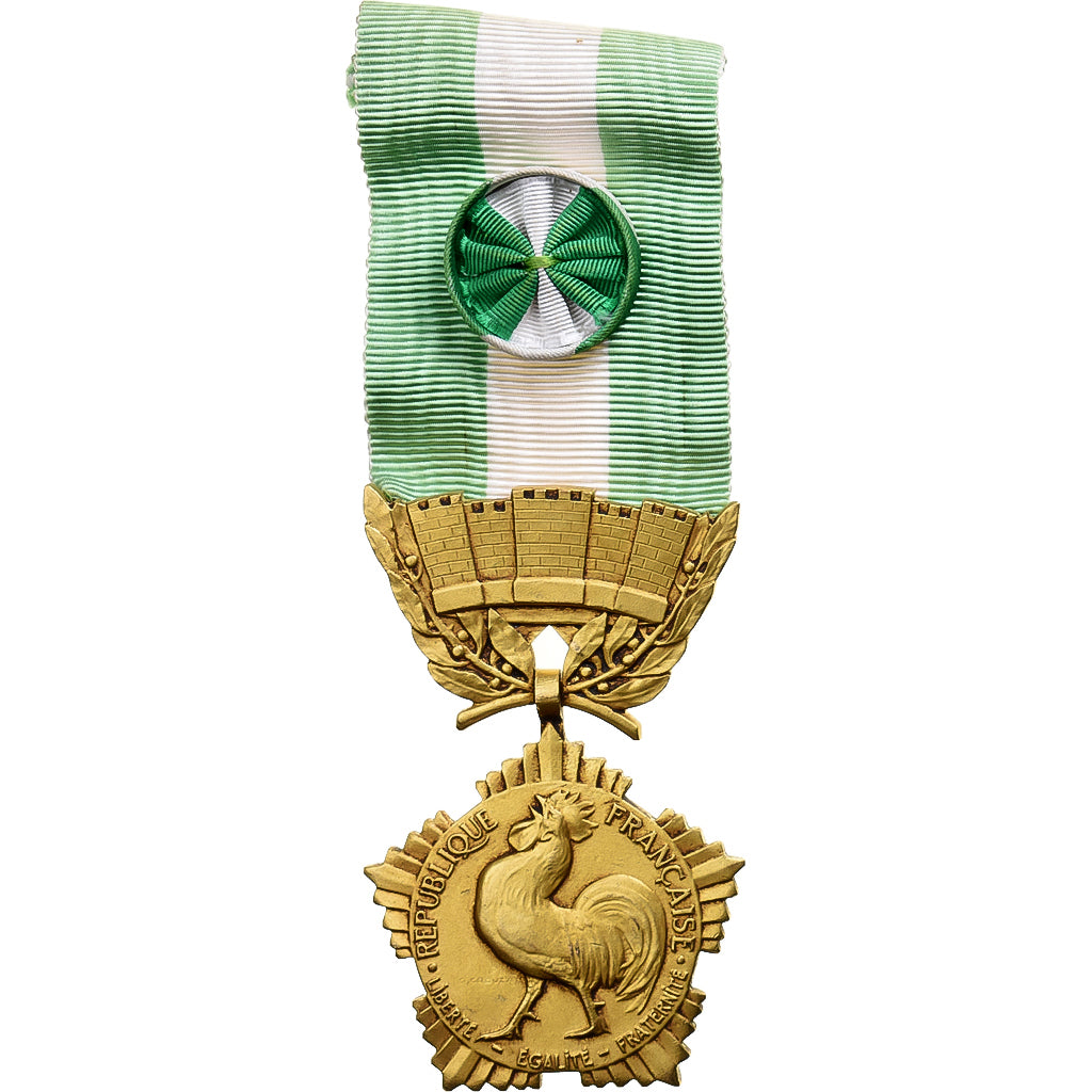 France, Collectivités locales, Medal, Very Good Quality, Crouzat, Gilt Bronze
