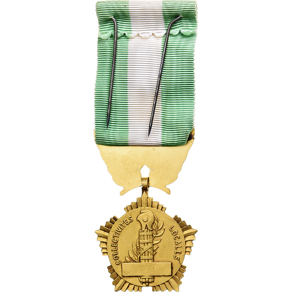France, Collectivités locales, Medal, Very Good Quality, Crouzat, Gilt Bronze