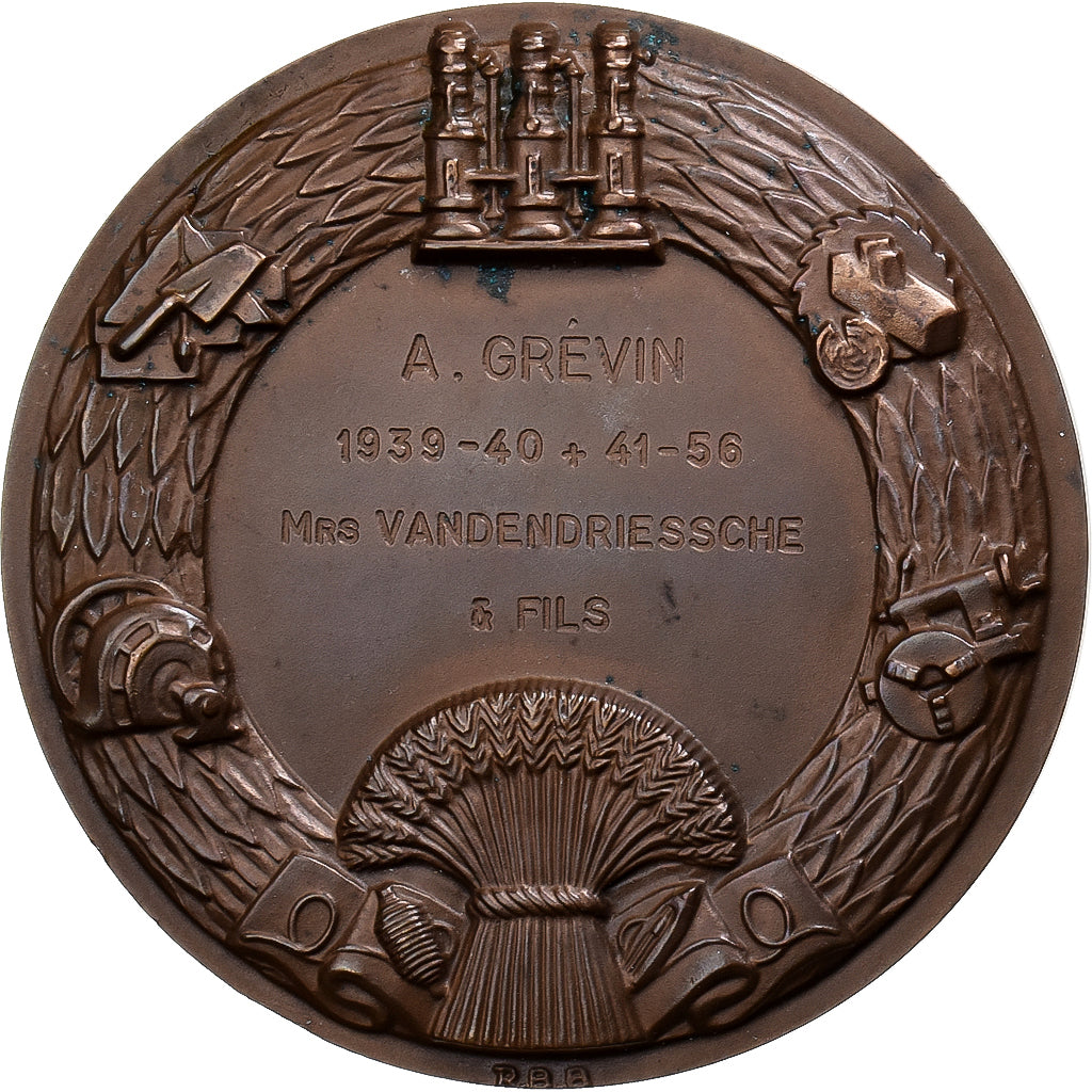 Francja, medal, Société industrielle et commerciale de l'Aisne, 1956