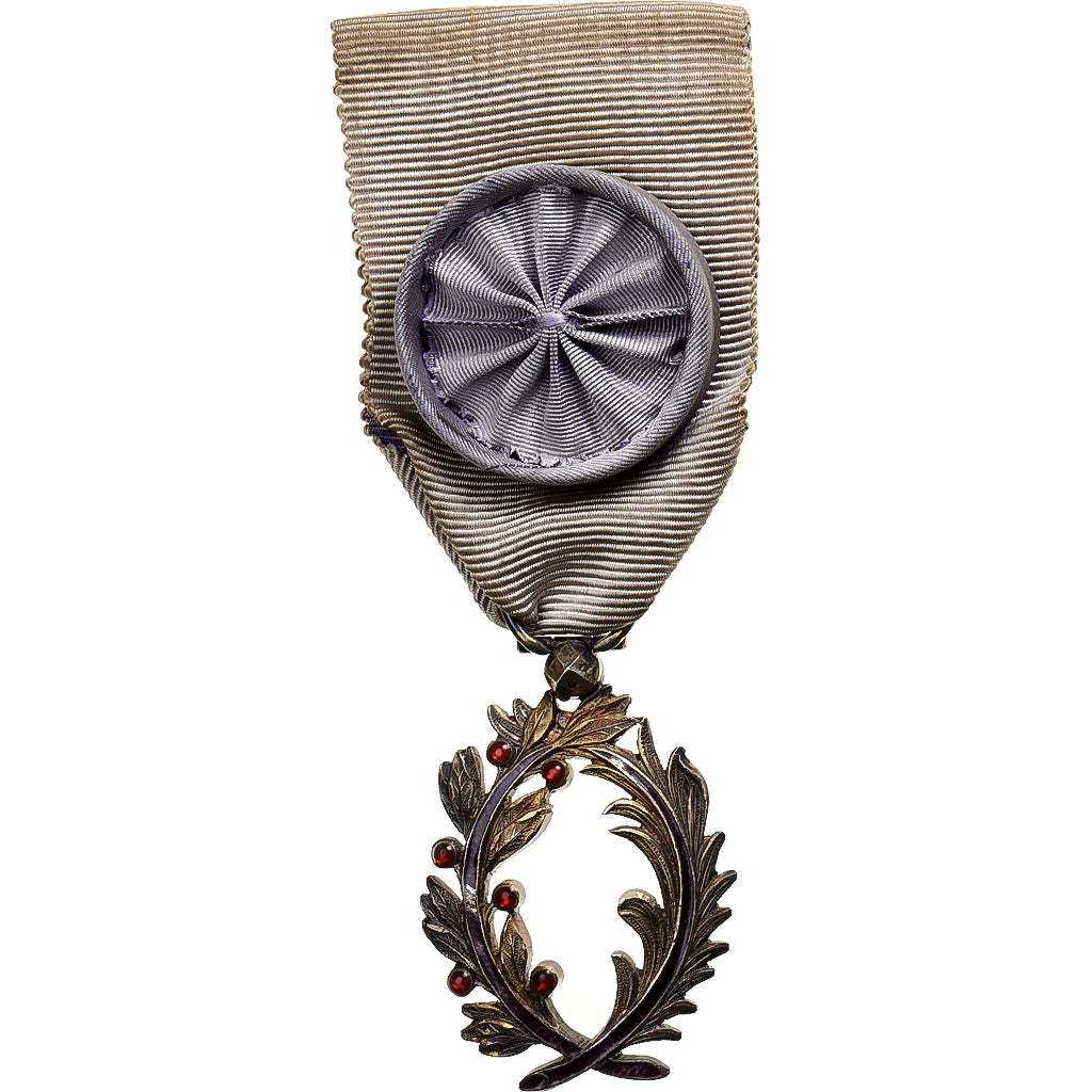 Francia, Palmes Académiques Officier, medaglia, Ottima qualità, Argento, 36 X