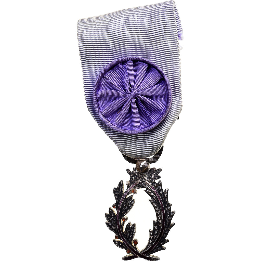France, Palmes Académiques Officier, Médaille, Très bon état, Argent, 36 X