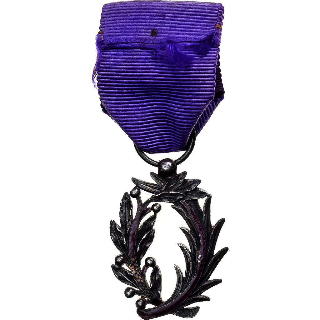 Frankrijk, Ordre des Palmes Académiques, Medaille, Heel goede staat, Zilver, 28