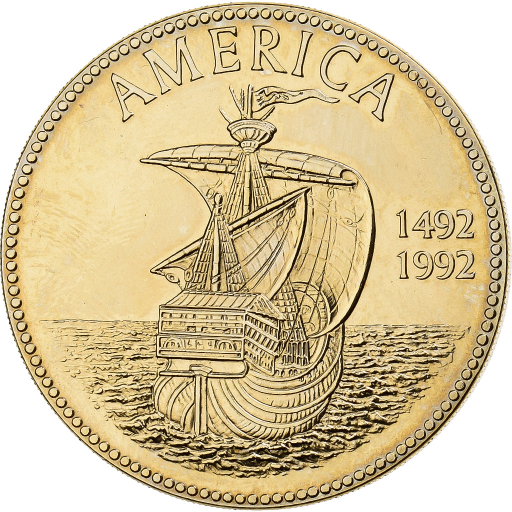 France, Medal, 500ème Anniversaire de la Découverte de l'Amérique, 1992