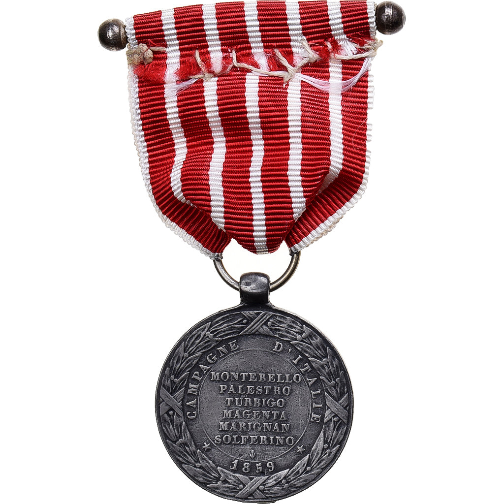 Francia, Napoléon III, Campagne d'Italie, WAR, medalla, 1859, Muy buen estado