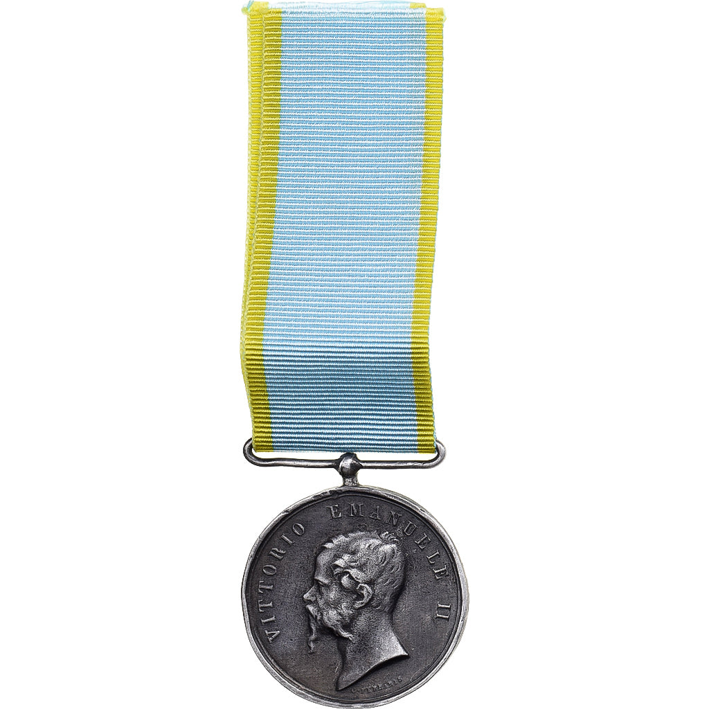 Italy, Vittorio Emanuele, Crimée, WAR, Medal, 1855-1856, Reproduction