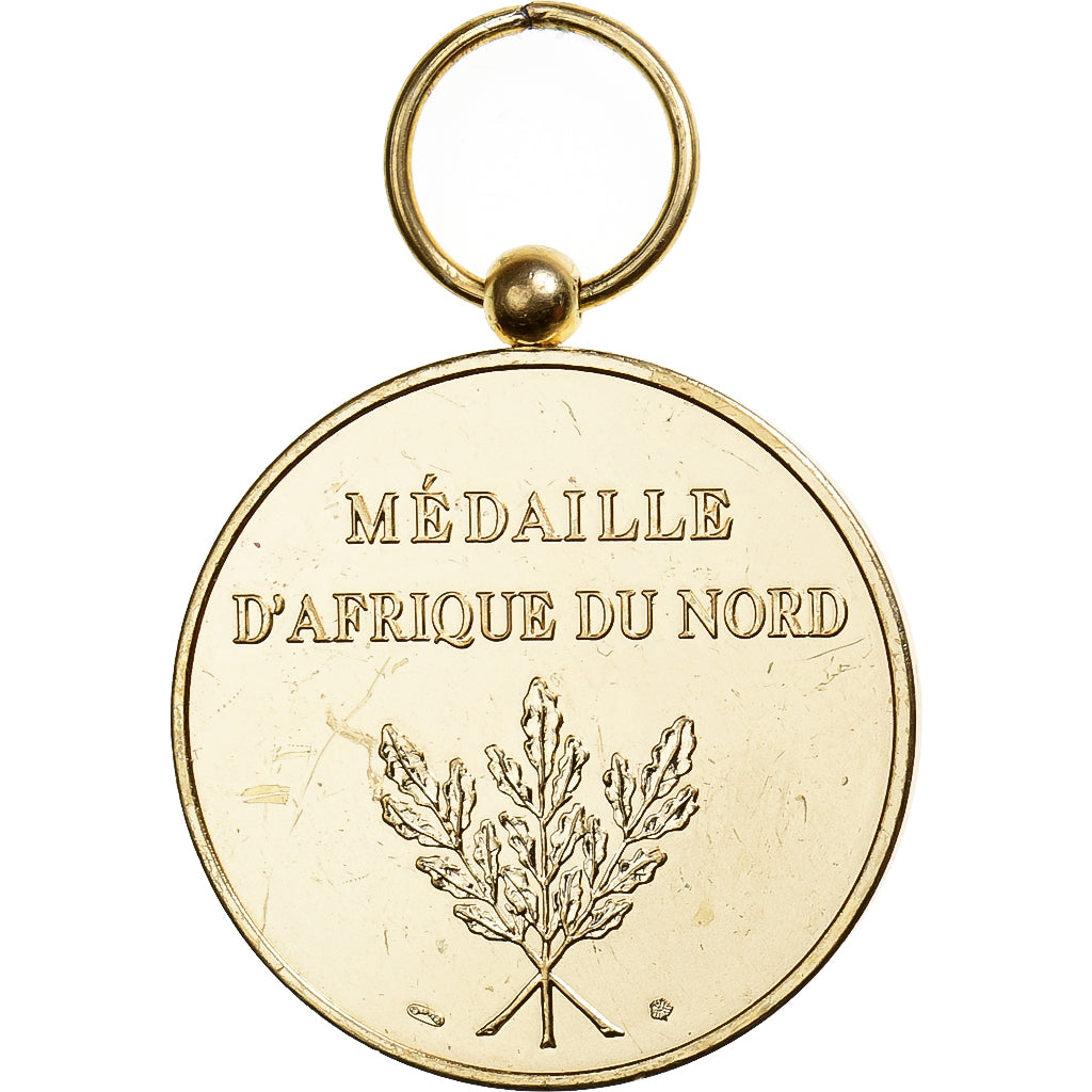 Frankrijk, Commémorative d'Afrique du Nord, Medaille, Excellent Quality, Gilt