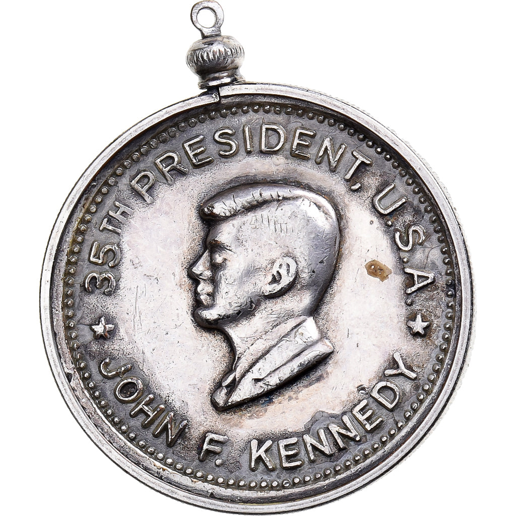 Estados Unidos da América, medalha, John F.Kennedy, Bronze Prateado, EF(40-45)