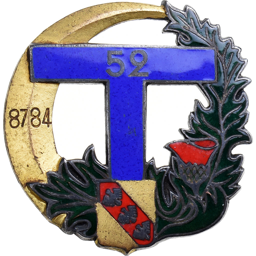 Francia, 52° Bataillon de Transmissions, Military, Broche, Eccellente qualità