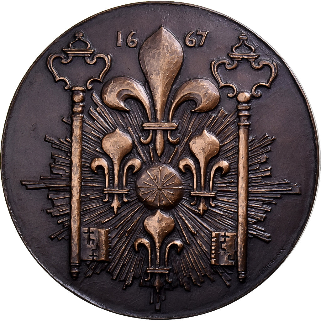 France, Médaille, Tricentenaire du rattachement de Lille à la France, Bronze