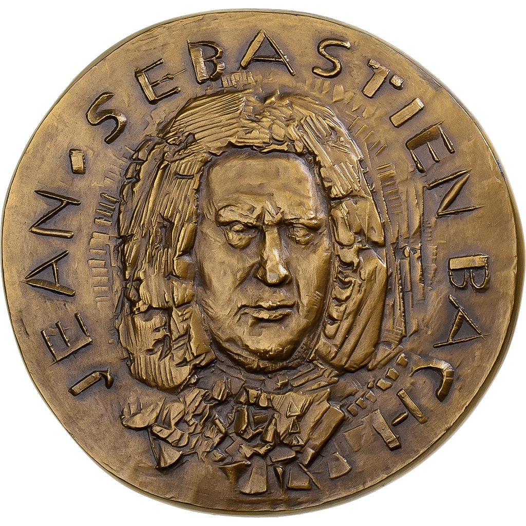 Francia, medaglia, Jean-Sébastien Bach, 1966, Bronzo, Holme, SPL