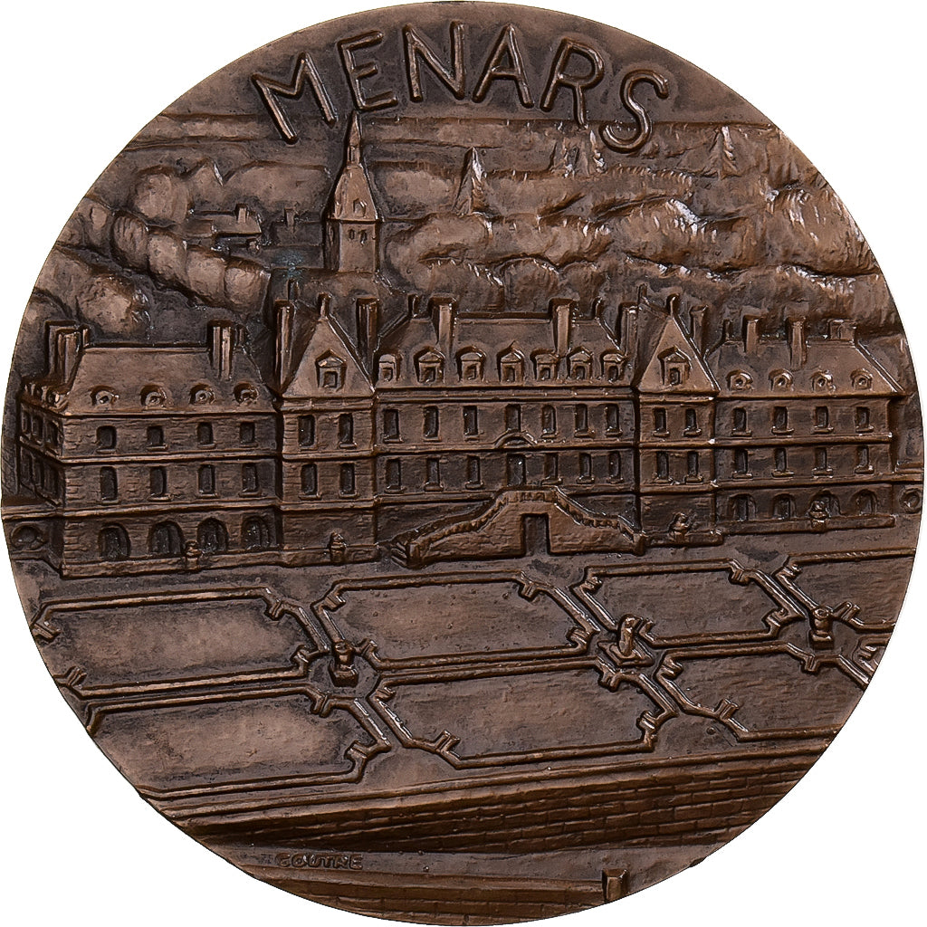 Francia, medaglia, Château de Ménars, Marquise de Pompadour, 1976, Bronzo