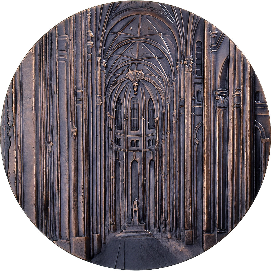 Francia, medaglia, Eglise Saint-Eustache, Paris, 1978, Bronzo, Bourroux, SPL