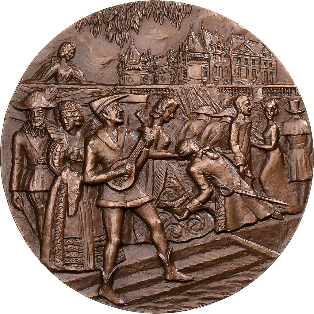 Francja, medal, Château du Lude, 1974, Brązowy, Torcheux, MS(63)
