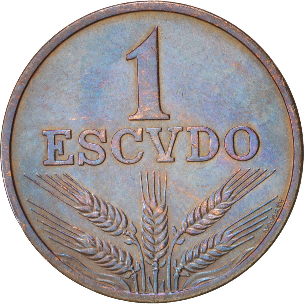 Coin, Portugal, Escudo, 1979, AU(55-58), Bronze, KM:597