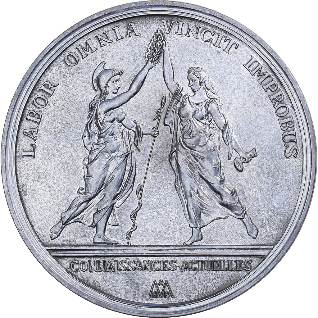 France, Medal, Jean-Baptiste Colbert, 300 ans de la mort de Colbert, 1983, Tin