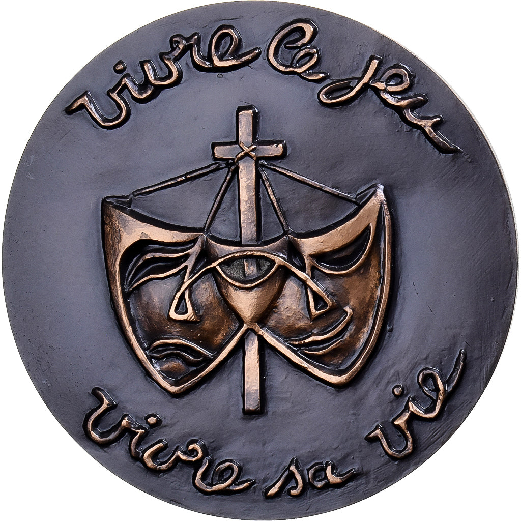 Francia, medaglia, Fernand Ledoux, 1967, Bronzo, La Jarrige, SPL