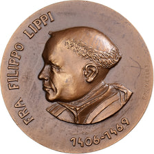 France, Medal, Fra Filippo Lippi, 1967, Bronze, MERLET Pierre-Miguel, AU(55-58)