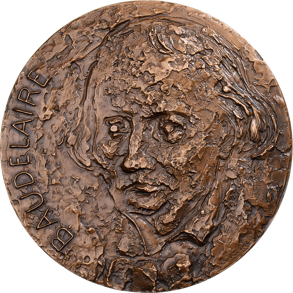 Francia, medaglia, Baudelaire, 1967, Bronzo, Couturier, SPL